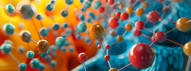 Poster - Vibrant 3D Rendition of Electron in Transition Metal Atoms