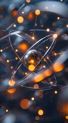 Poster - Visualization of Nickel Atom Highlighting Electron and Industrial Applications