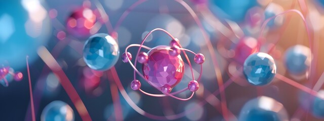 Poster - Detailed Diagram Illustrating Electron of Noble Gas Atoms and Their Stable Structure