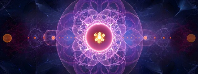 Poster - Electron diagram of noble gas atoms displaying their filled electron shells and stability