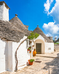 Wall Mural - Trulli of Alberobello typical houses. Apulia, Italy.