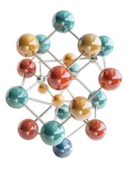 Poster - Colorful Molecular Diagram Illustrating Electron of Transition Metals