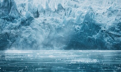 Wall Mural - Glacial ice cave background