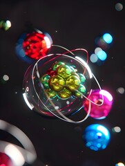 Poster - Electron Spin and Magnetic Properties Visualized in Vibrant 3D Diagram