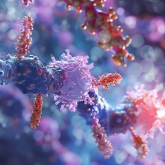 Poster - Captivating Crystalline Molecular Structure An of Receptor Signaling Pathways