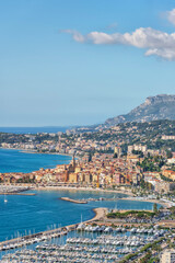 Wall Mural - the city of menton on the french riviera