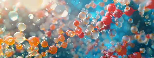 Poster - Infographic Comparing Chemical Structures of Different Enzyme Types in a Vibrant Digital