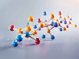 Poster - Molecular Model Illustrating Vitamin Structure and Metabolic Role in Health
