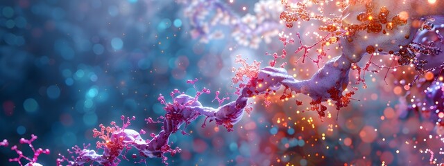 Poster - representation of a ligand receptor complex illustrating signal transduction