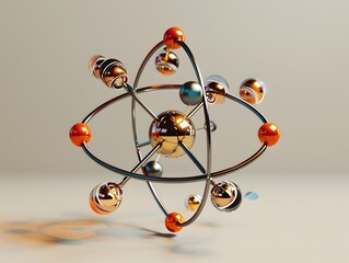 Poster - Depiction of a Niobium Atom Showcasing Its Electron and Applications in Superconductors Alloys and