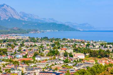 Wall Mural - Aerial view of the Kemer town. Antalya province, Turkey