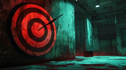 Poster - Arrow in the center of the target