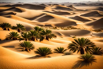 Wall Mural - sunset in the desert