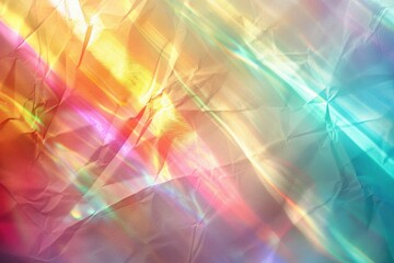 Poster - Vibrant rainbow colors in a close-up shot. Perfect for a variety of design projects