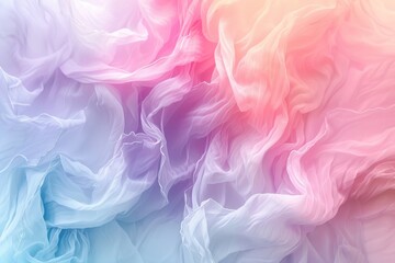 Poster - Close up of a pink and blue fabric. Ideal for textile background