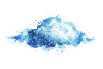 Aufkleber - A beautiful cloud in the sky, perfect for various design projects