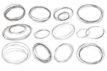 Aufkleber - A collection of circles in a modern abstract design. Perfect for graphic design projects
