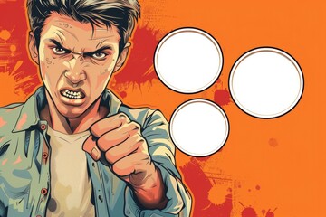 Poster - A man in a shirt pointing a finger at the camera. Suitable for business concepts