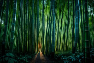 Canvas Print - bamboo forest background