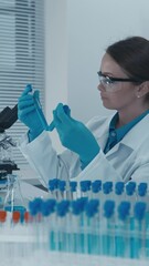 Poster - A physiologist examines the functions of the body's organs and systems to understand the causes and mechanisms of diseases. A laboratory researcher studies the effects of medications on bodily