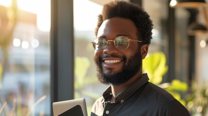 Sticker - A Young Man's Radiant Smile