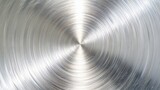 Fototapeta Tulipany - Detailed close-up of a monochrome brushed metal surface with light reflecting linear patterns