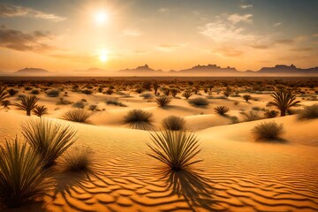 Canvas Print - sunset in the desert