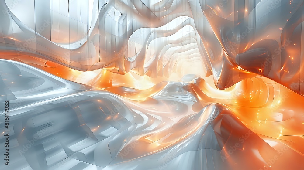 Intricate lattice structure with a mesmerizing maze of reflection and ...
