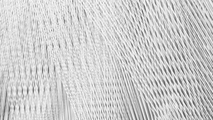 Aufkleber - A white background with a pattern of white lines. The lines are very thin and are arranged in a way that they look like they are woven together. The image has a very simple and minimalistic feel to it