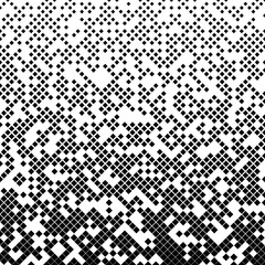  - Abstract diagonal square pattern background design - monochrome vector graphic