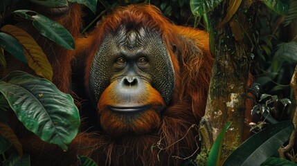  Discovering the rainforests of Borneo, orangutan encounters, conservation tours, lush vegetation.