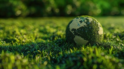 The lush green Earth adorned with carpets of grass celebrates Earth Day champions sustainable development observes World Environment Day and embraces the eco friendly concept