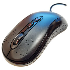 Ergonomic Black and Grey Computer Mouse with Modern Design