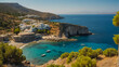 Stunning island of Crete Greece summer