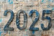 © Gleb - 2025 old newspaper background, news paper 2025 vintage greeting card, antique newsprint article