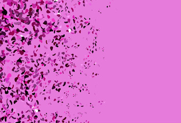 Poster - light pink vector background with abstract forms.