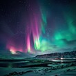 © Nikki AI - Beautiful Aurorae Over Northern Landscape