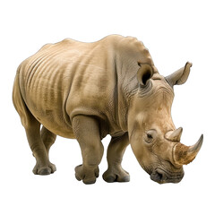 rhinoceros isolated on white or transparent background