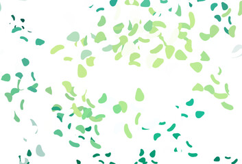 Poster - light green, yellow vector background with abstract forms.