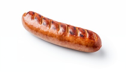 Wall Mural - sausage on a white background