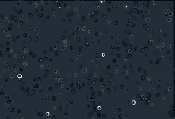 Poster - light black vector cover with spots.