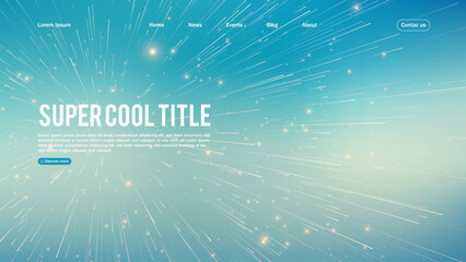 Poster - Landing page abstract design with big data. Template for website or app.