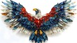Symbol of Freedom An Inspiring of an American Flag Eagle