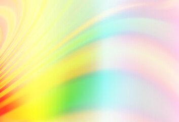 Poster - light multicolor, rainbow vector template with abstract lines.
