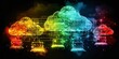 © Multiverse - Colorful clouds symbolizing data transfer and connectivity in cloud computing technology