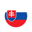 Round Slovakia flag icon