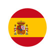 Round Spain flag icon