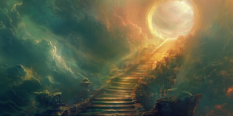 Wall Mural - wonderful stairway to heaven