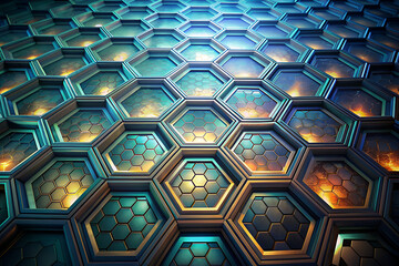 Tessellating octagons with a futuristic theme