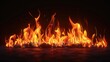 © Nabeel - flames on black background realistic